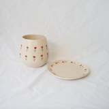 Line Drawn Tulips Catchall Dish