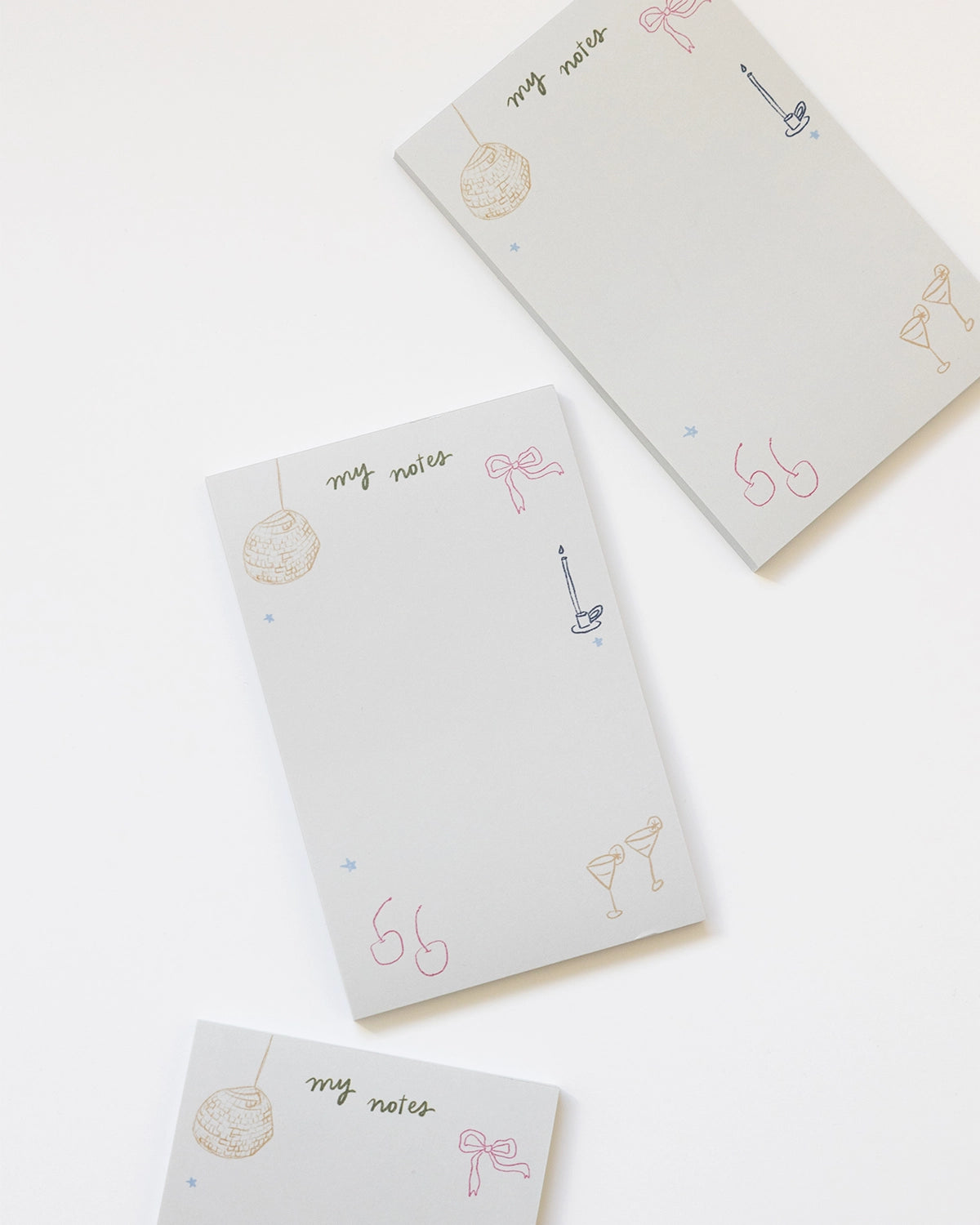 August Notepad Disco Bow Notepad – Poppy & August