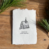 Cozy Christmas Cabin Card