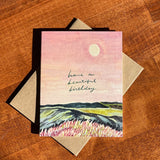 Have a Beautiful Birthday: Pink Sky Sunset Card