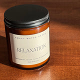 Relaxation Candle in Amber Jar