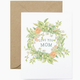 Floral Wreath Mother's Day Card