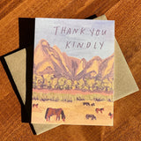 Thank You Kindly: Mountain Horses Card