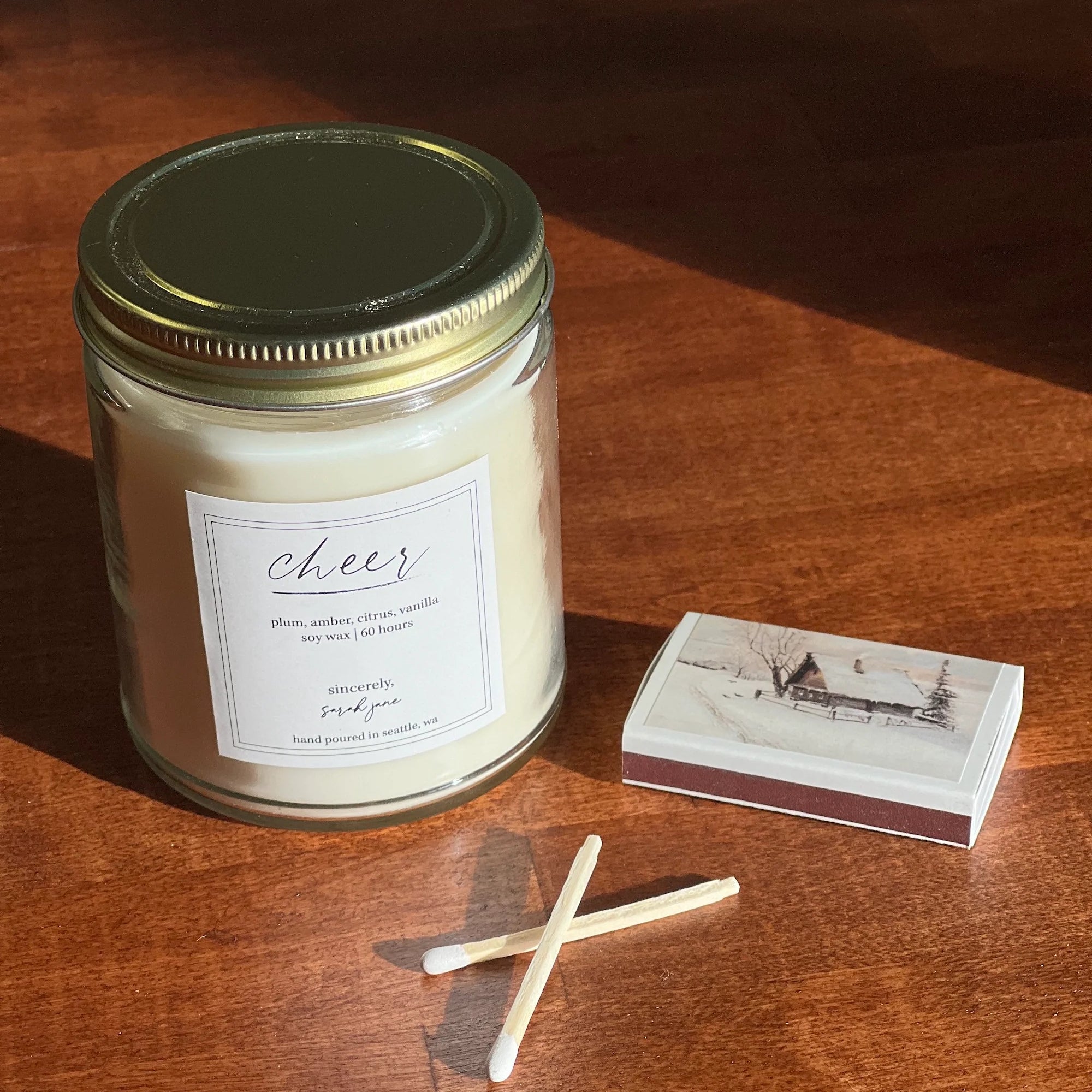 Sincerely, Sarah Jane Candles